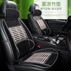 绅创汽车夏季坐垫冰丝透气通风靠背腰靠四季凉竹小货车一体通用座屁垫 【单座】